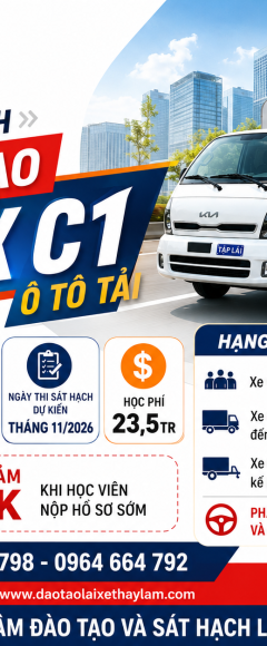 Khóa Học lái xe hạng C1